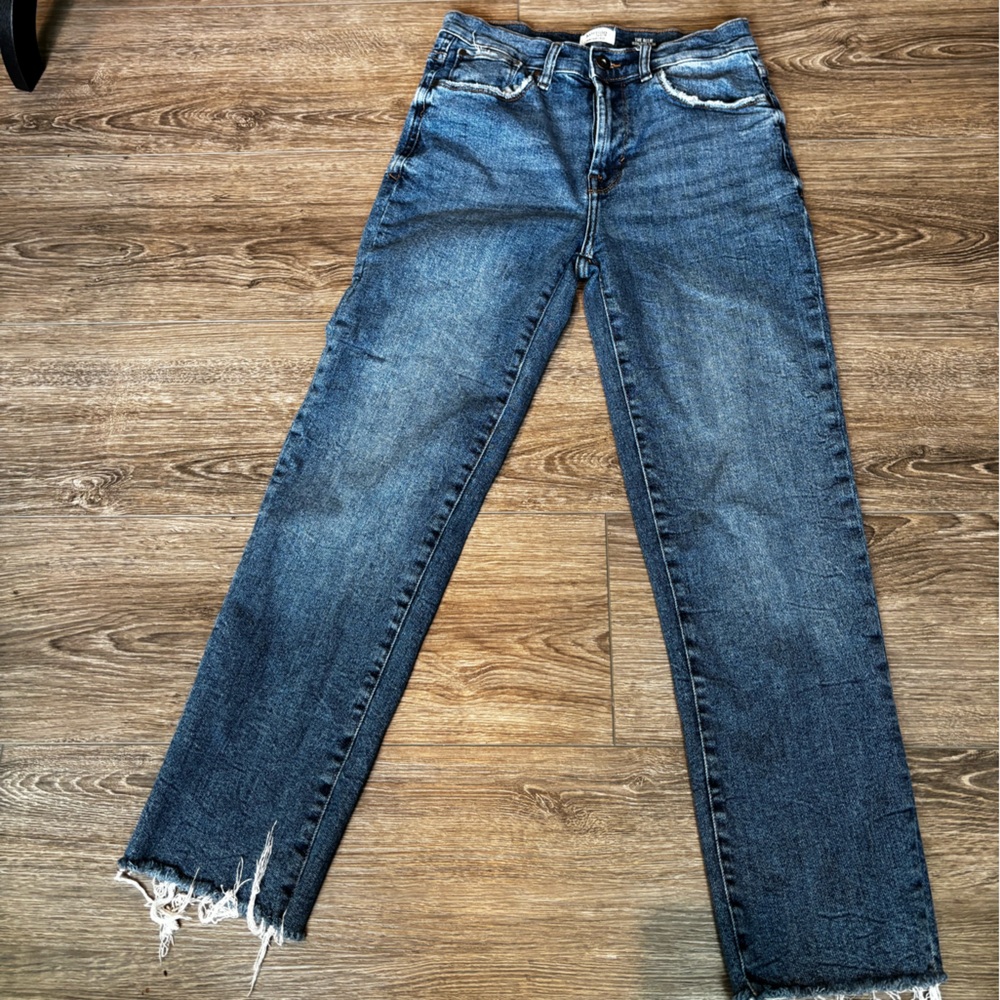Oat New York Straight Leg Blue Jeans